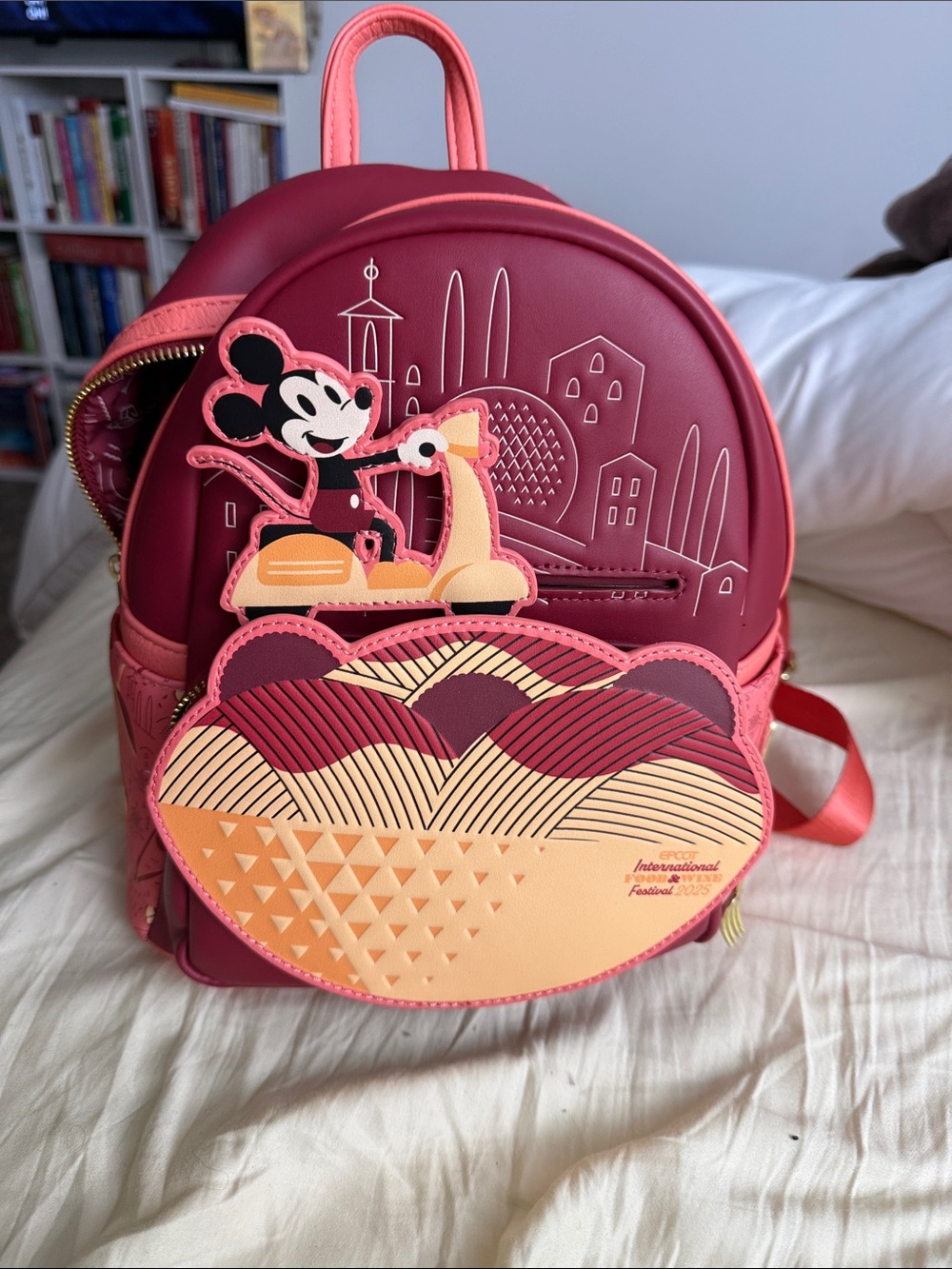 EPCOT Loungefly Food & Wine 2025 Mini Backpack Pasta Mickey